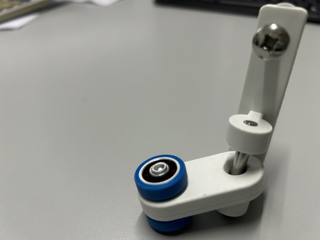 Polea Blanca con Rodamientos Azules